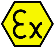 Symbol EX označující ATEX 22.