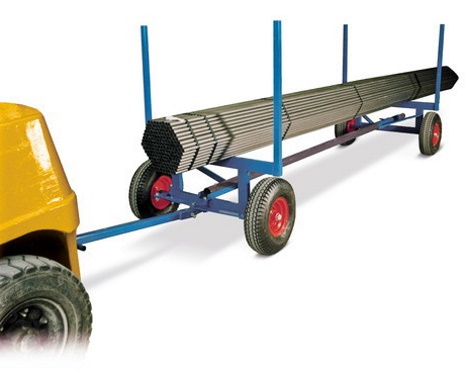 Chariot pour matériaux longs, capacité de charge 3 500 kg